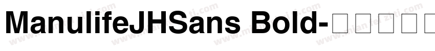 ManulifeJHSans Bold字体转换